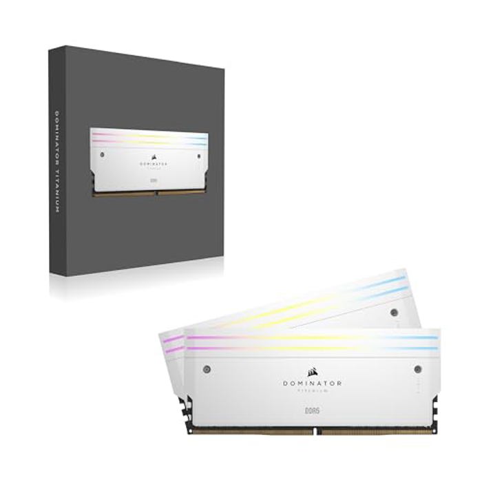 CORSAIR Dominator Titanium RGB 32GB (2x16GB) DDR5 6600MHz White image 6