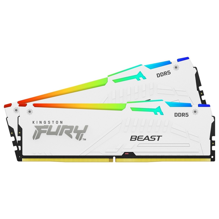 Kingston FURY Beast RGB 32GB (2x16GB) DDR5 6000 White