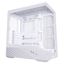 Lian Li V100W White ATX Mid-Tower LED RGB Strip Tempered Glass Support 420mm GPUs 360mm Radiator Side I/O
