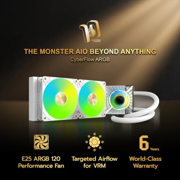 MONTECH CyberFlow ARGB 240 White image 7
