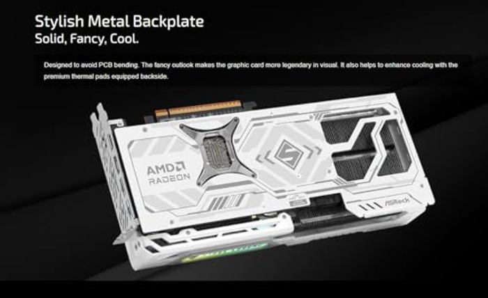 ASRock Radeon RX 9070 XT Steel Legend image 5