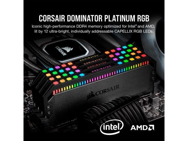 CORSAIR Dominator Platinum RGB 16GB (2 x 8GB) DDR4 3600 AMD Optimized image 3