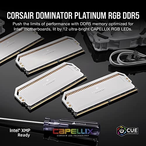 thumbnail image 2 of CORSAIR WS 64GB (4x16GB) DDR5 5600MHz ECC RDIMM Vs Dominator Titanium... 2 of 12