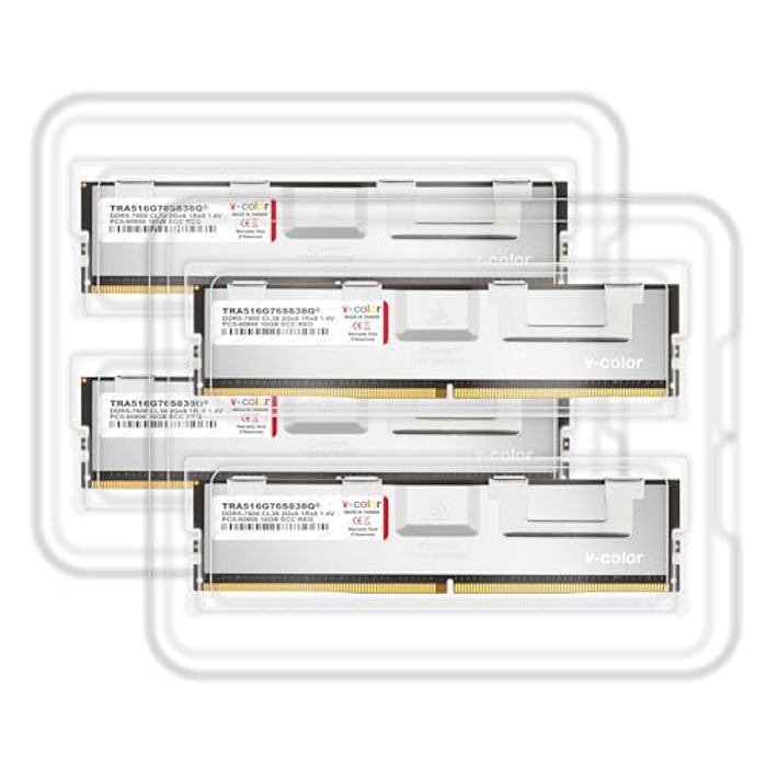 V-Color 64GB (4x16GB) DDR5 7600MHz OC R-DIMM image 2