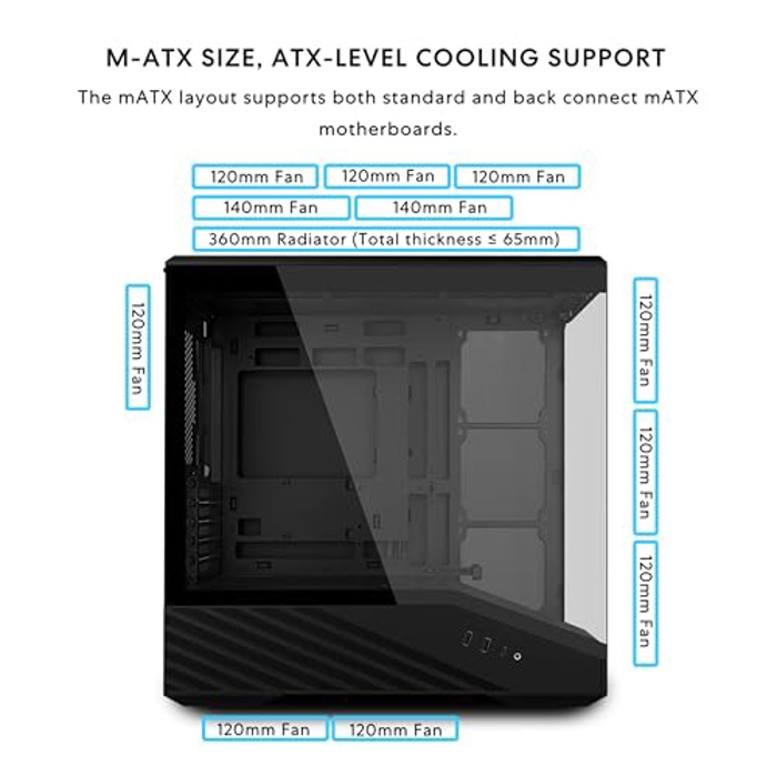 Lian Li VECTOR V100 MINI vs Montech AIR 100 ARGB White Case Comparison ...