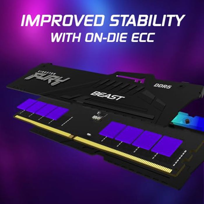Kingston Fury Beast RGB 32GB (2x16GB) DDR5 6000 AMD Expo RAM