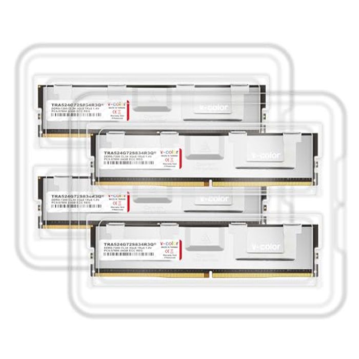 V-Color 96GB (4x24GB) DDR5 7200MHz OC R-DIMM image 2