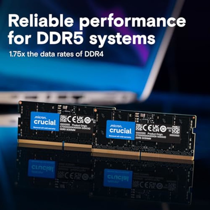 Price history for Crucial 32GB DDR5 5600MHz SODIMM | Pangoly