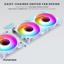 Phanteks M25-140 Gen2 Reversed Blade Triple Pack ARGB White thumbnail 5