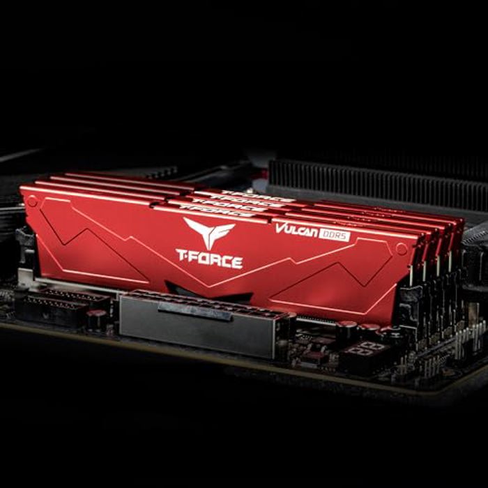 TEAMGROUP T-Force Vulcan 64GB (2x32GB) DDR5 6400MHz Red image 3