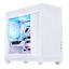 SAMA IM01 Pro WG White Micro ATX Mini-ITX Mid Tower Steel Metal Panel Tempered Glass 2x USB 3.0 Type C 1x 120mm Silent Fan Pre-Installed