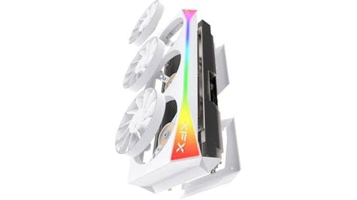 XFX Mercury Radeon RX 9070 XT OC Magnetic Air Edition White image 6