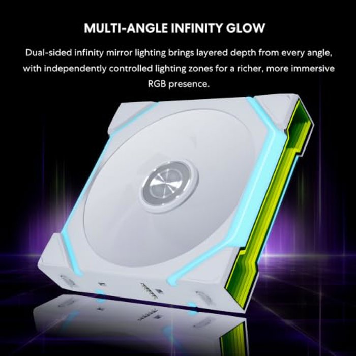 Lian Li UNI Fan SL Flex Reverse 3-Pack White image 3