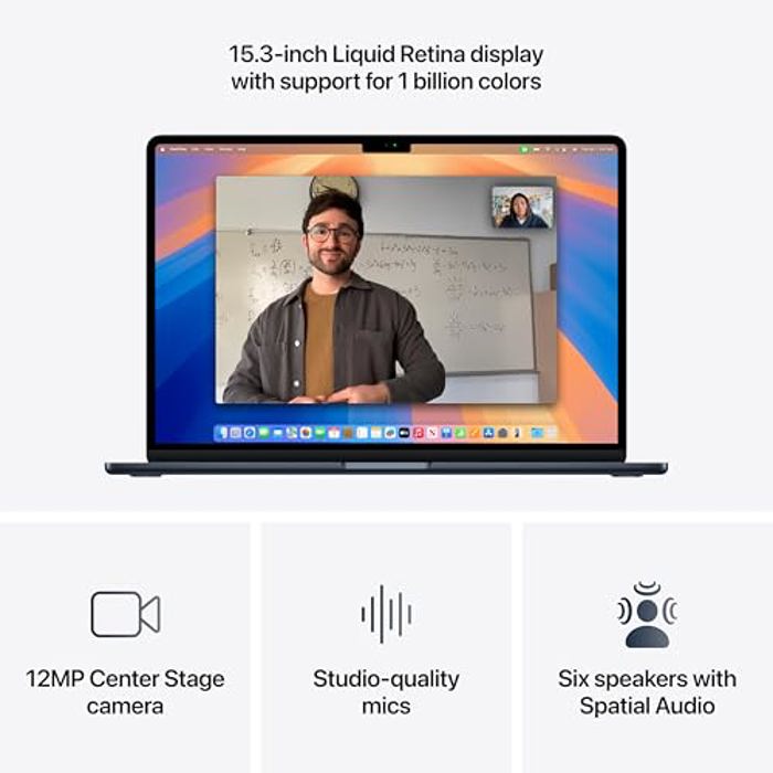 Apple MacBook Air 2025 15 24GB Unified Memory 512GB SSD Midnight image 4