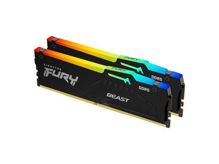 Kingston FURY Beast RGB 64GB (2 x 32GB) DDR5 6000 CL36