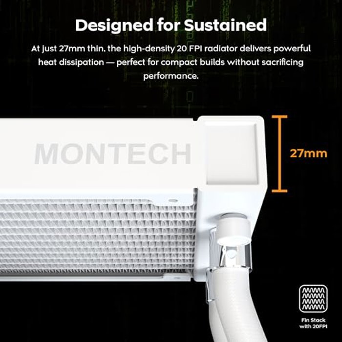 MONTECH HyperFlow Digital 240 White image 5