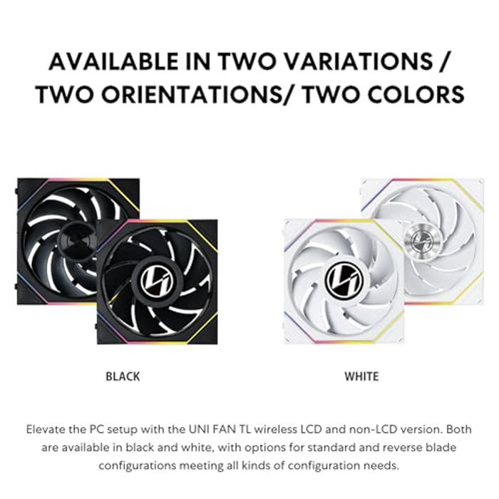 Lian Li UNI Fan TL LCD 120 Wireless Triple Pack Reverse Blade image 9