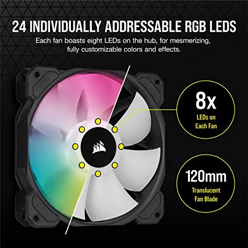 CORSAIR iCUE SP120 RGB Elite Triple Fan image 4