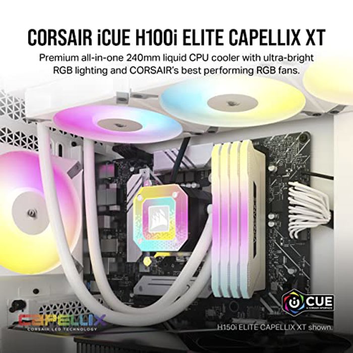Corsair iCUE H100i Elite CAPELLIX XT White image 2