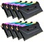 Corsair Vengeance RGB Pro 128GB (8x16GB) DDR4 3000 (PC4-24000) C16 Black CMW128GX4M8C3000C16