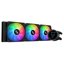 SAMA SM360 Black LCD Display Screen 3x 120mm Addressable ARGB PWM Fan 360mm AIO Radiator SM360LD Black