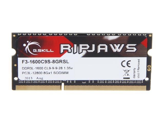 G.SKILL Ripjaws Series 8GB 204-Pin DDR3 SO-DIMM 1600 image 2