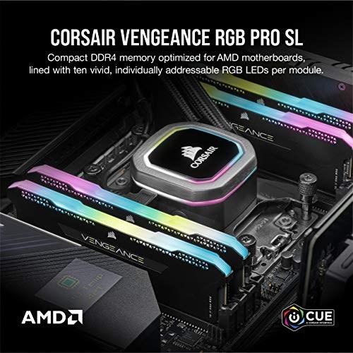 Corsair Vengeance RGB Pro SL 32GB (2x16GB) DDR4 3600 AMD image 2