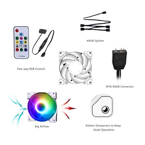 ID-COOLING DF-12025-ARGB Trio Snow image 5