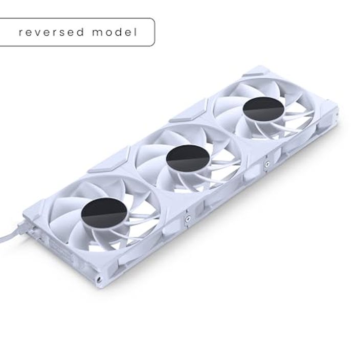 Phanteks M25-120 Gen2 Reversed Blade Triple Pack ARGB White image 2
