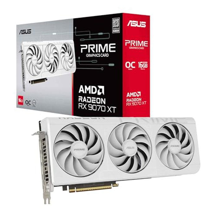 ASUS Prime Radeon RX 9070 XT White OC Edition