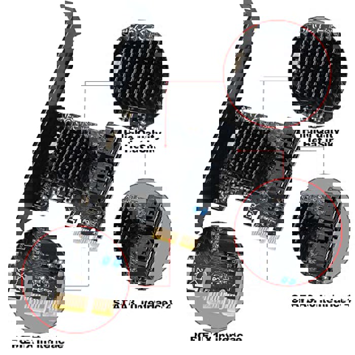 Price history for ACTIMED PCI-E X1 to SATA Controller Card,