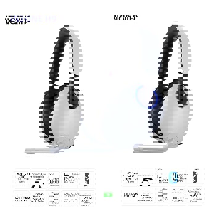 Sony INZONE H9 White Headset - Specs, Compare Prices | Pangoly