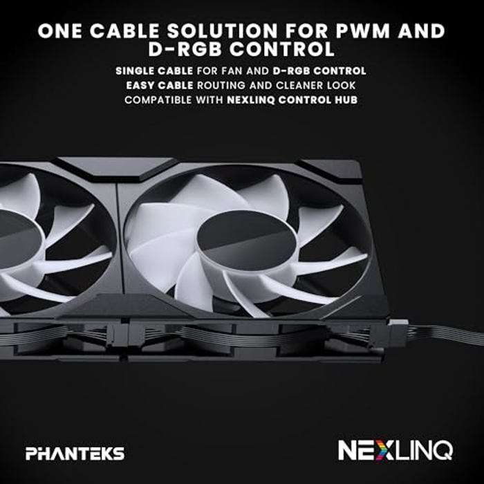 Phanteks M25-120 Gen2 Reversed Blade Triple Pack ARGB image 7