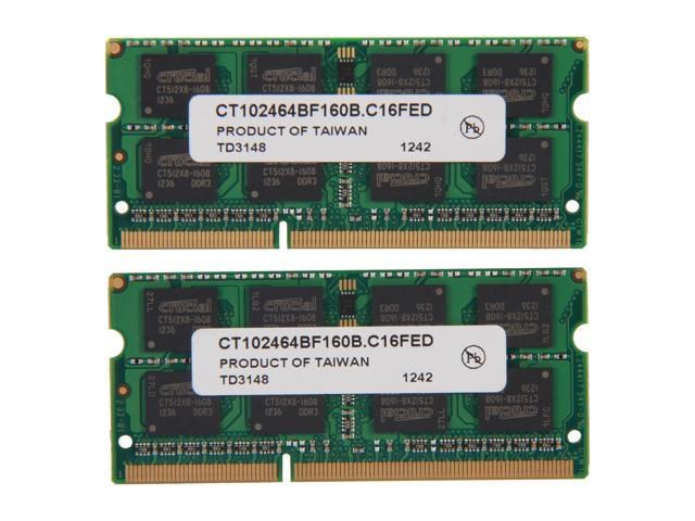 Crucial 16GB (2 x 8GB) 204-Pin DDR3 SO-DIMM 1600 image 2