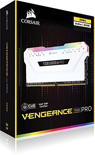 CORSAIR VENGEANCE RGB PRO 64GB (8x8GB) DDR4 3200MHz White image 6