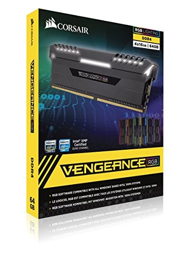 Corsair Vengeance RGB 64GB (4x16GB) DDR4 3733 RAM - Specs, Compare