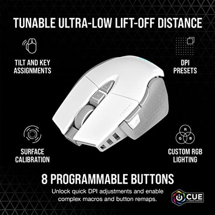Corsair M65 RGB Ultra Wireless White image 7