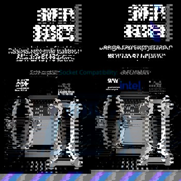 Aio 240 Am5 Intel Dissipatore CPU AIO Thermalright Grand Vision 240 - Con Schermo LCD 3.4 Pollici Water Cooling Thermalright