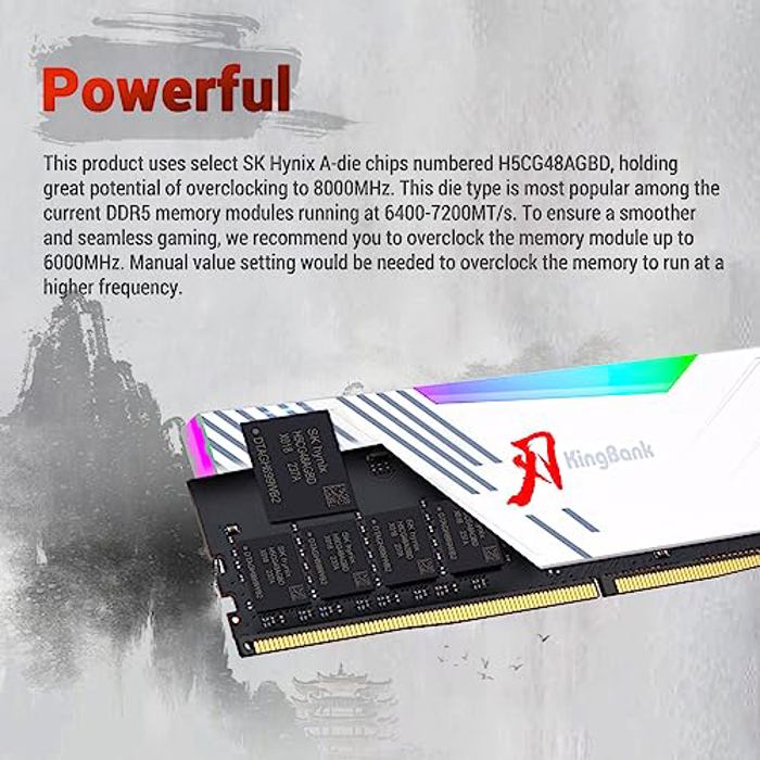 KingBank RGB 32GB (2x16GB) DDR5 6400MHz image 8