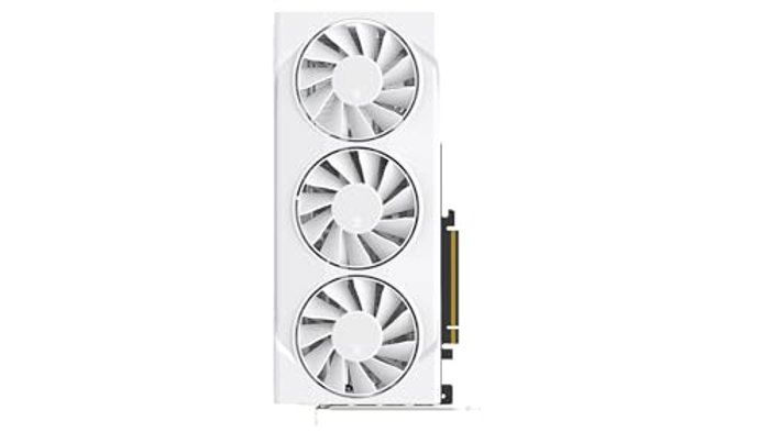 XFX Swift Radeon RX 9070 GRE White Triple Fan Gaming Edition image 4