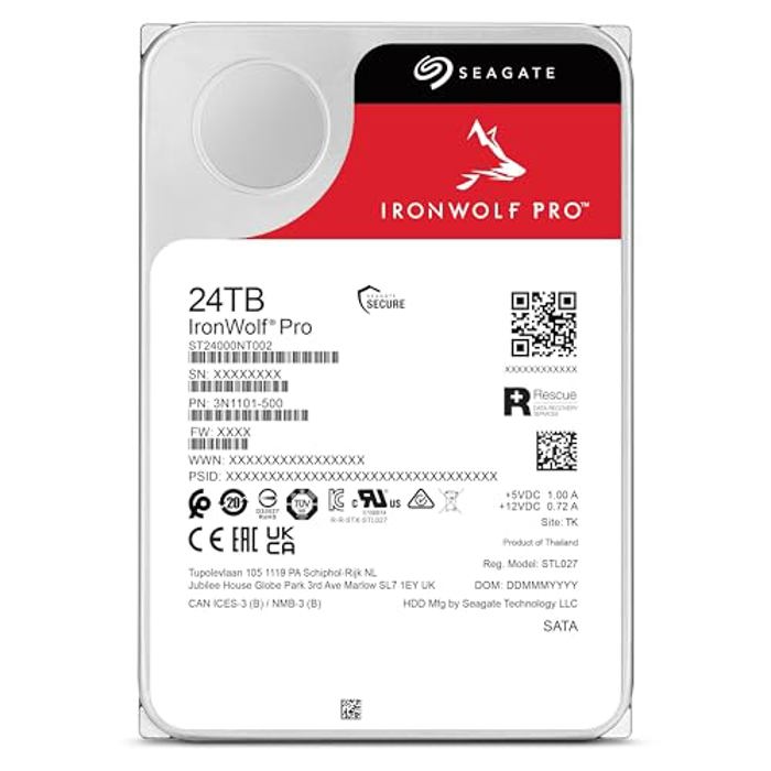 Seagate IronWolf Pro 24TB Hard Disk - Specs, Performance, Compare