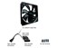 APEVIA 120mm Black Case Fan CF12S-BK thumbnail 2