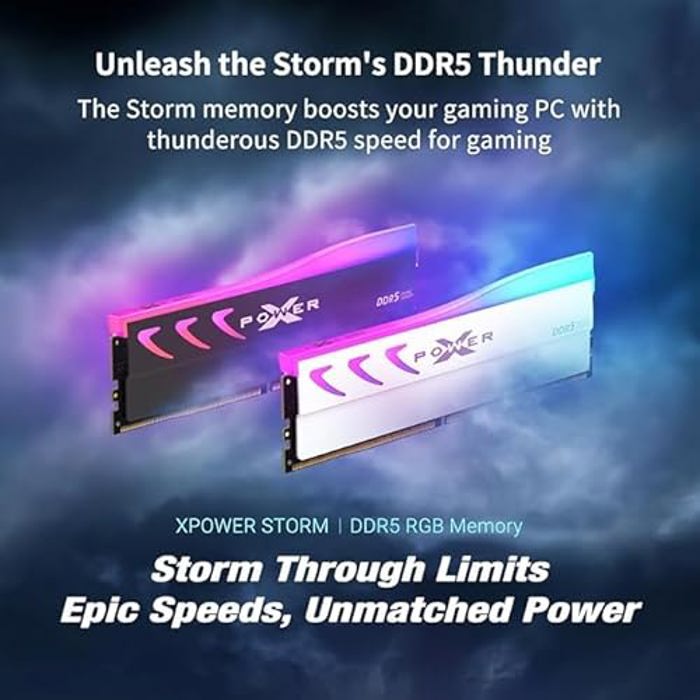Silicon Power Storm RGB 32GB (2x16GB) DDR5 6000 White image 2