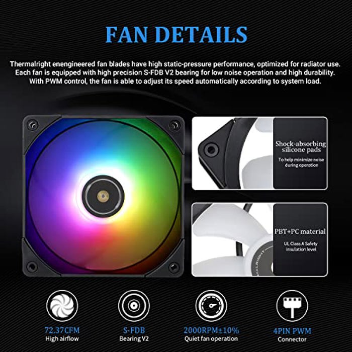 Thermalright Frozen Notte 360 BLACK ARGB D6 image 5