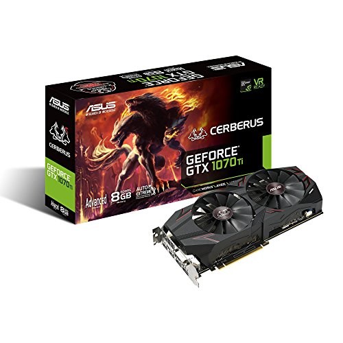 【未使用】ASUS CERBERUS GeForce GTX 1070 8GB Price history for ASUS Cerberus GeForce GTX 1070 Ti 8GB | Pangoly