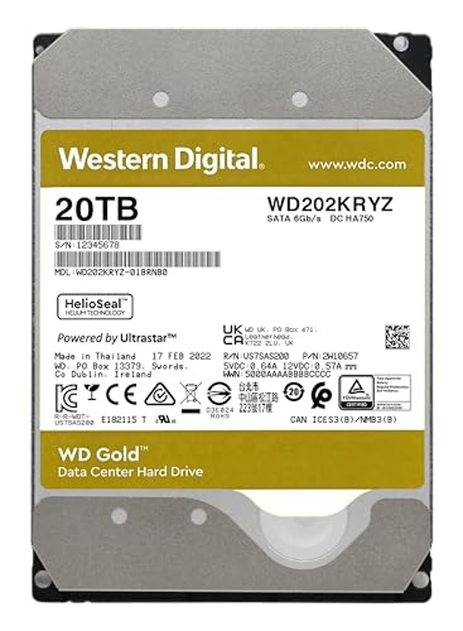 Western Digital Gold 20TB WD202KRYZ image 2