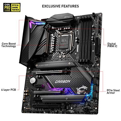 Compare MSI MPG Z490 Gaming Carbon WiFi with similar motherboards