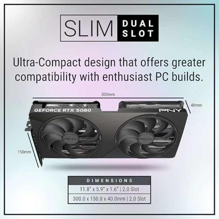 PNY GeForce RTX 5080 Slim OC image 3