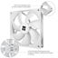 Thermalright TL-C14CW White thumbnail 4