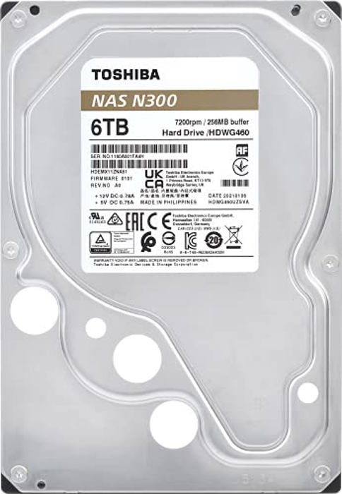 Toshiba N300 NAS 6TB HDWG460XZSTA image 5